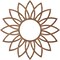Ekena Millwork Daisy Wood Fretwork Pierced Ceiling Medallion, Walnut, 40"OD x 13 1/4"ID x 3/8"T CMWP40X40X0375DAWA - alternate 2